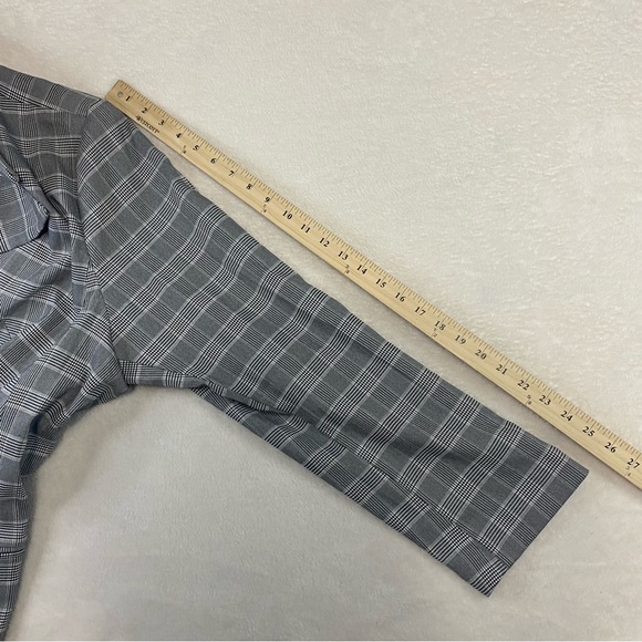 NWT Lane Bryant the Bryant Blazer Black White Houndstooth Plaid Jacket Size 26 - Picture 11 of 11